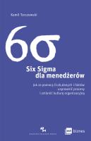Six Sigma dla menedżerów. Autor: Torczewski Kamil. SmakLiter.pl Okładka książki Six Sigma dla menedżerów