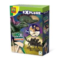 Skamielina dinozaura  2w1 Stegozaur. Wydawca: SES Creative. SmakLiter.pl Opakowanie Skamielina dinozaura  2w1 Stegozaur