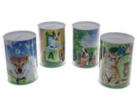 Opakowanie Skarbonka metalowa 14,5x10cm psy i koty MIX