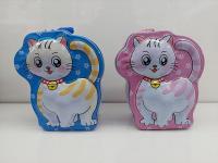 Opakowanie Skarbonka metalowa Kotek z kłódką MIX