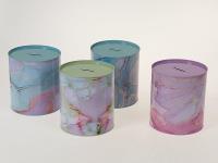 Opakowanie Skarbonka metalowa Marmur MIX