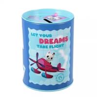 Opakowanie Skarbonka metalowa okrągła Koci Domek Gabby