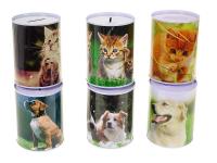Opakowanie Skarbonka metalowa puszka Psy i koty mix