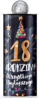 Opakowanie Skarbonka puszka Urodziny 18