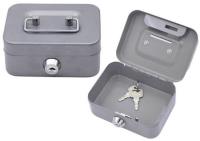 Opakowanie Skarbonka schowek zamykana 2 klucze metal szara