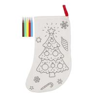 Skarpeta do kolorowania Choinka. Wydawca: incood.. SmakLiter.pl Opakowanie Skarpeta do kolorowania Choinka