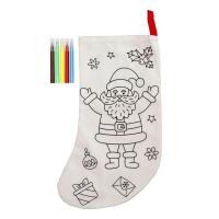 Skarpeta do kolorowania Mikołaj. Wydawca: incood.. SmakLiter.pl Opakowanie Skarpeta do kolorowania Mikołaj