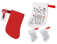Opakowanie Skarpeta świąteczna do malowania z flamastr. 3szt