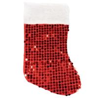 Opakowanie Skarpeta świąteczna z cekinami