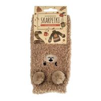 Opakowanie Skarpety z pomponami beżowe