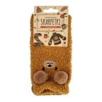 Opakowanie Skarpety z pomponami pomarańczowe