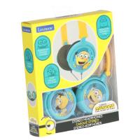 Składane słuchawki przewodowe stereo Minionki z głośnością bezpieczną dla dzieci Lexibook HP010DES. Wydawca: Lexibook. SmakLiter.pl Opakowanie Składane słuchawki przewodowe stereo Minionki z głośnością bezpieczną dla dzieci Lexibook HP010DES