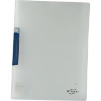 Skoroszyt z klipem A4 niebieski. Wydawca: Titanum. SmakLiter.pl Opakowanie Skoroszyt z klipem A4 niebieski