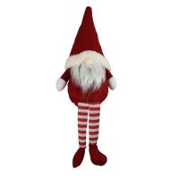 Opakowanie Skrzat z getrami w paski siedzący czerwony