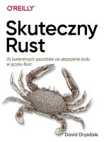 Skuteczny Rust. Autor: David Drysdale. SmakLiter.pl Okładka książki Skuteczny Rust