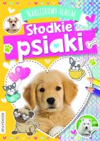 Słodkie psiaki. Naklejkowy album. Autor: Opracowanie zbiorowe. SmakLiter.pl Okładka książki Słodkie psiaki. Naklejkowy album