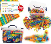 Opakowanie Słomki konstrukcyjne świecące w ciemności 900el