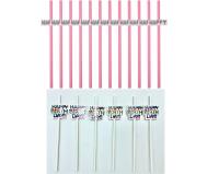 Opakowanie Słomki papierowe B-Day 12szt