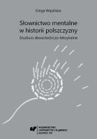 Okładka książki Słownictwo mentalne w historii polszczyzny...