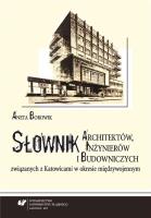 Słownik architektów, inżynierów i budowniczych.... Autor: Borowik Aneta. SmakLiter.pl Okładka książki Słownik architektów, inżynierów i budowniczych...