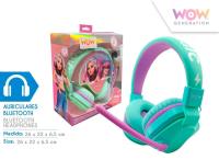 Słuchawki Bluetoth WOW. Wydawca: Kids Euroswan. SmakLiter.pl Opakowanie Słuchawki Bluetoth WOW