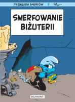 Smerfowanie biżuterii. Smerfy. Autor: Peyo. SmakLiter.pl Okładka książki Smerfowanie biżuterii. Smerfy