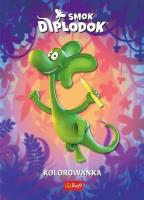 Smok Diplodok. Kolorowanka. Autor: Opracowanie zbiorowe. SmakLiter.pl Okładka książki Smok Diplodok. Kolorowanka