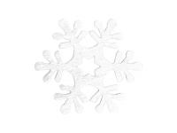 Opakowanie Śnieżynka biała dekoracja drewniana 2cm 24szt