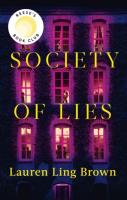 Society of lies wer. angielska. Autor: Lauren Ling Brown. SmakLiter.pl Okładka książki Society of lies wer. angielska