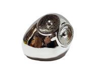 Opakowanie Sowa srebrna ceramiczna 11cm