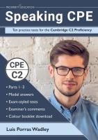 Speaking CPE:Ten Practice Cambridge C2. Autor: Luis Porras Wadley. SmakLiter.pl Okładka książki Speaking CPE:Ten Practice Cambridge C2