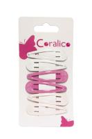 Opakowanie Spinki z brokatem 6szt