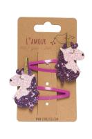 Opakowanie Spinki z jednorożcem 2szt