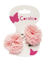 Opakowanie Spinki z kwiatkiem różowym 2szt