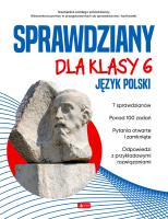 Okładka książki Sprawdziany dla klasy 6. Język Polski