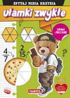 Spytaj Misia Krzysia. Ułamki zwykłe z naklejkami. Autor: Katarzyna Salamon. SmakLiter.pl Okładka książki Spytaj Misia Krzysia. Ułamki zwykłe z naklejkami