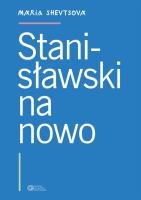 Stanisławski na nowo. Autor: Maria Shevtsova. SmakLiter.pl Okładka książki Stanisławski na nowo