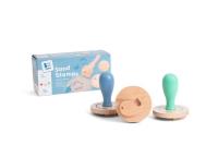 Stemple do piasku drewniane. Wydawca: BS Toys. SmakLiter.pl Opakowanie Stemple do piasku drewniane