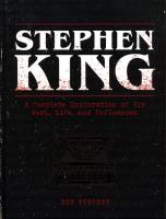 Stephen King. Autor: Bev Vincent. SmakLiter.pl Okładka książki Stephen King