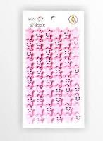 Opakowanie Stiker Gwiazdka piankowy jasny róż