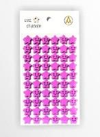 Opakowanie Stiker Gwiazdka piankowy liliowy