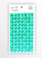 Opakowanie Stiker z elementami z pianki miętowy