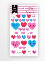 Opakowanie Stiker z elementami z pianki z lekkim brokatem