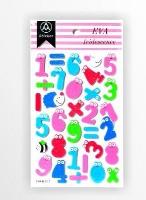 Opakowanie Stiker z elementami z pianki z lekkim brokatem