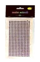 Opakowanie Stiker z kryształkami 4mm 336szt fioletowy