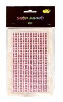 Opakowanie Stiker z kryształkami 4mm 336szt różowy