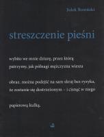 Streszczenie pieśni. Autor: Rosiński Julek. SmakLiter.pl Okładka książki Streszczenie pieśni
