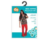 Opakowanie Strój dla dorosłych Czerwony Hipis rozm.uniw.