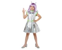 Opakowanie Strój dla dzieci srebrna kosmitka rozm 130/140cm