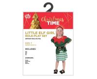 Opakowanie Strój Mała Elfka (bluzka, spódniczka, pasek, czapka) rozm. 92-104